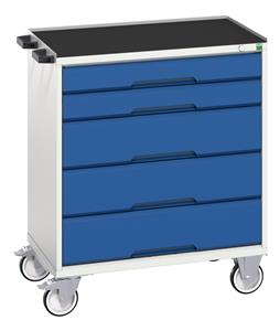 Verso 800 x 550 x 965 Mobile 5 Drawer Top Tray Bott Verso Mobile  Drawer Cupboard  Tool Trolleys and Tool Butlers 18/16927002.11 Verso 800 x 550 x 965 Mobile Cab 5D T.jpg